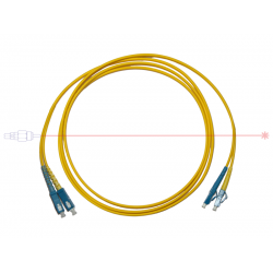 Kabel patchcord SC/PC-LC/PC 9/125 duplex 2m