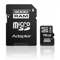 Karta pamięci microSD + adapter 16GB Goodram