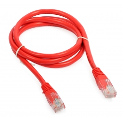 Kabel patchcord UTP CCA 0,5m czerwony