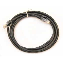 Kabel patchcord UTP CCA 2,5m czarny