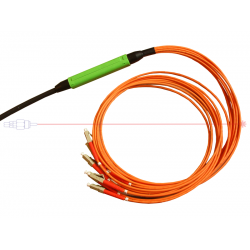 Kabel patchcord SL-ZRH 4x50/125 rozdz. SC MM 120m