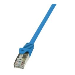 Kabel patchcord F/UTP kat.6A LSOH 0,5m niebieski