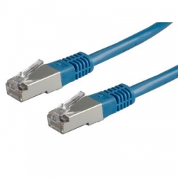 Kabel patchcord S/FTP PiMF kat.6 1m niebieski