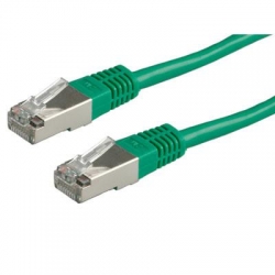 Kabel patchcord S/FTP PiMF kat.6 1m zielony