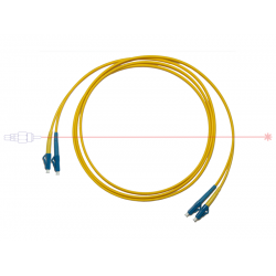 Kabel patchcord LC/PC-LC/PC 9/125 duplex 20m