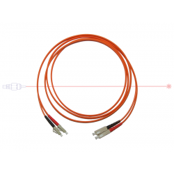 Kabel patchcord SC/PC-LC/PC 50/125 duplex 15m