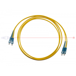 Kabel patchcord SC/PC-SC/PC 9/125 duplex 15m