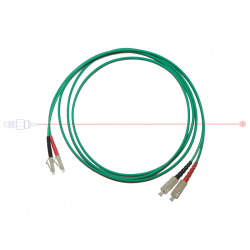 Kabel patchcord SC/PC-LC/PC 62.5/125 duplex 10m