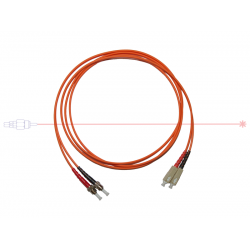 Kabel patchcord ST-SC/PC 50/125 duplex 10m