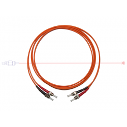 Kabel patchcord ST-ST 50/125 duplex 10m