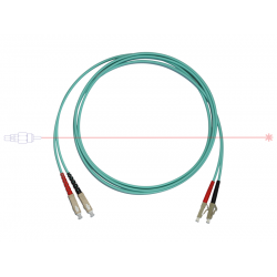 Kabel patchcord LC/PC-SC/PC 50/125 OM3 duplex 3m