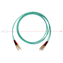 Kabel patchcord SC/PC-SC/PC 50/125 OM3 duplex 2m