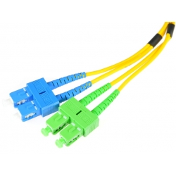 Kabel patchcord SC/APC-SC/APC 9/125 duplex 2m