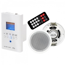 Zestaw audio naścienny NS-01 LCD FM USB SD