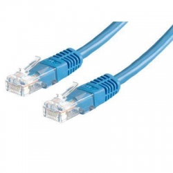 Kabel patchcord UTP CU kat.6 1m niebieski