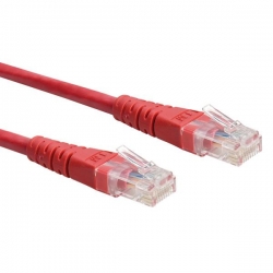 Kabel patchcord UTP CU kat.6 2m czerwony