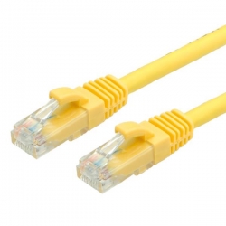 Kabel patchcord UTP CU kat.6 2m żółty