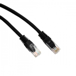 Kabel patchcord UTP CCA 0,25m czarny