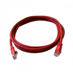 Kabel patchcord UTP CU kat.5e 2m czerwony