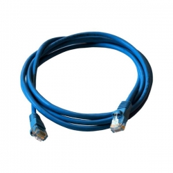 Kabel patchcord UTP CU kat.5e 2m niebieski