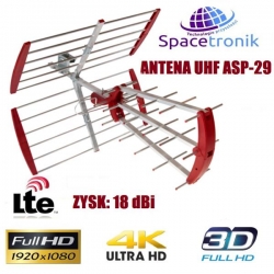 Antena TV kierunkowa DVB-T ASP-29 filtr LTE