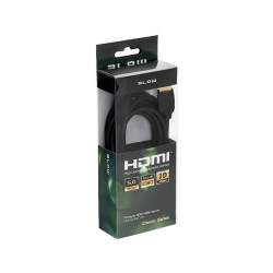 Kabel HDMI Classic v.1.4 5m blister kątowo-prosty