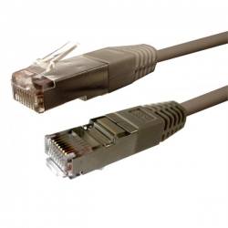 Kabel patchcord FTP CU kat.6 10m szary