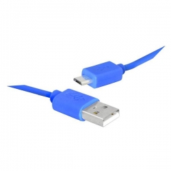 Kabel USB wt.A/wt.micro USB 1,2m niebieski Premium