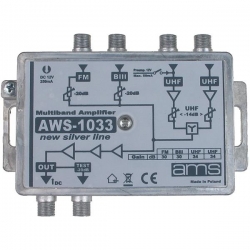 Wzmacniacz antenowy AWS-1033 4-we 2-wy