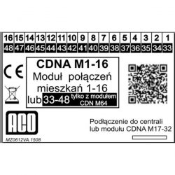 Moduł dzwonień CDNA M1-16