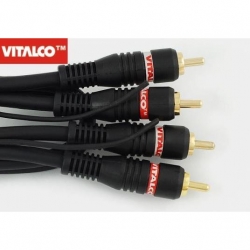 Kabel 2RCA-2RCA 1m Vitalco blister