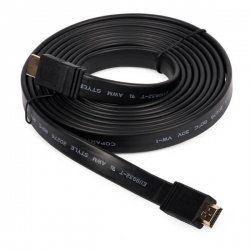 Kabel HDMI v.1.4 5m ethernet ARC 3D 4K płaski
