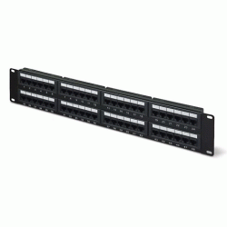 Patchpanel 48xRJ45 UTP kat.5e 19cali 2U