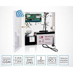 Centrala alarmowa + obudowa + ant. zestaw KIT-CAG