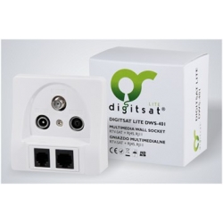 Gniazdo RTV/SAT/RJ-11/RJ-45 Digitsat DTQS DWS-401