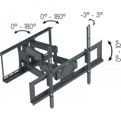 Uchwyt plazm i LCD 37-70" 50kg +/-10st. Tytan Max