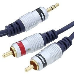 Kabel Jack 3,5-2RCA 3m Vitalco