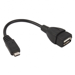 Redukcja wt.micro USB/gn.USB OTG na kablu