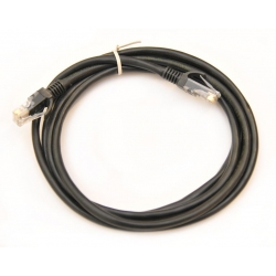 Kabel patchcord UTP CU kat.5e 3m czarny