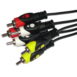 Kabel 3RCA-3RCA 1,8m