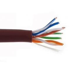 Przewód UTP kat.5e Multicable CCA Brown 305m