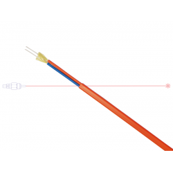 Przewód światłowodowy HEAVY DUPLEX 50/125 Oragne