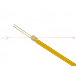 Przewód światłowodowy ZBROJNY DUPLEX 9/125 Yellow