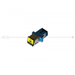 Adapter SC/PC SM simplex z klapką