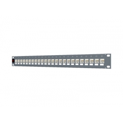 Patchpanel 24xp pusty 19cali 1U
