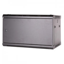 Szafa Rack wisząca 19" 4U 450mm metal. drzwi zamek