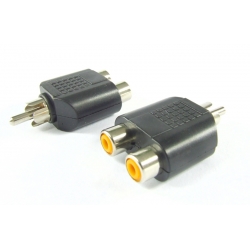 Rozgałęźnik RCA wt.RCA/2gn.RCA