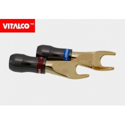 Wtyk pod gniazdo banan złoty LA-925 Tenebris 8,0mm