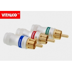 Wtyk RCA RGB Vitalco 6mm kpl. 3szt