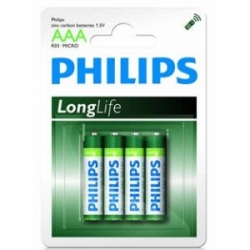 Bateria AAA R03 Philips Long Life 1,5V